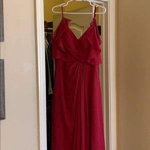 Bridesmaid dress — burgundy